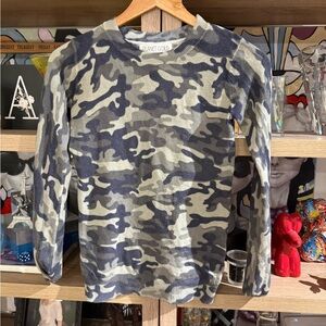 Planet Gold Gray and White Sweater